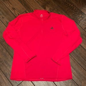 Men's ADIDAS 1/4  zip-up- XL